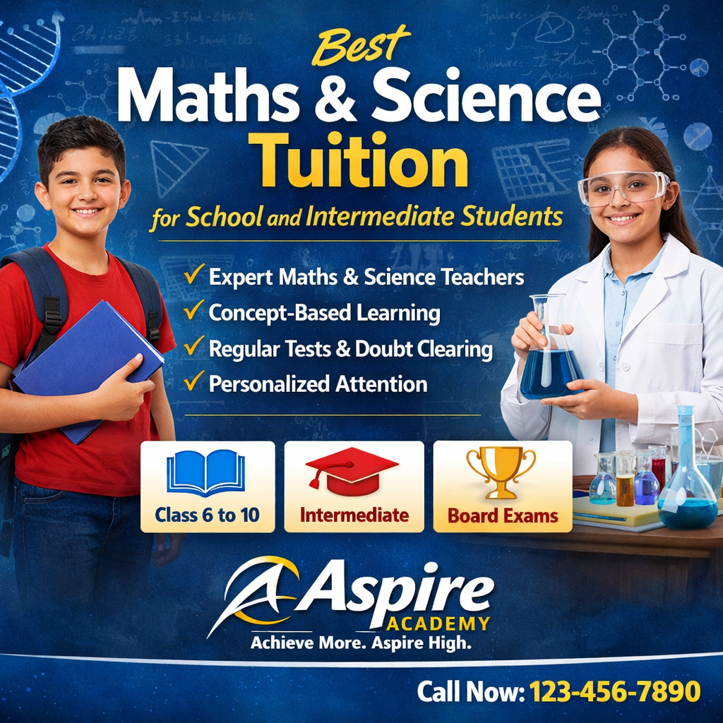 Maths and science tution image